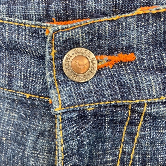 Vintage Karl Kani Gold Jean 38 x 33 90s HIp Hop Streetwear Flap Pockets - Picture 3 of 10